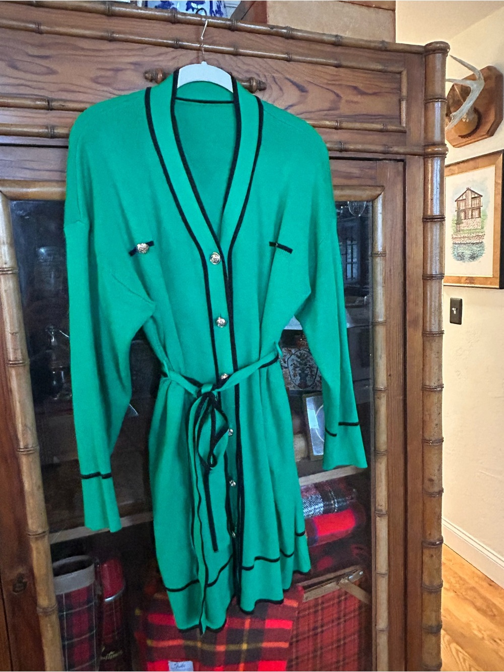 Bright Emerald Green Knit Top